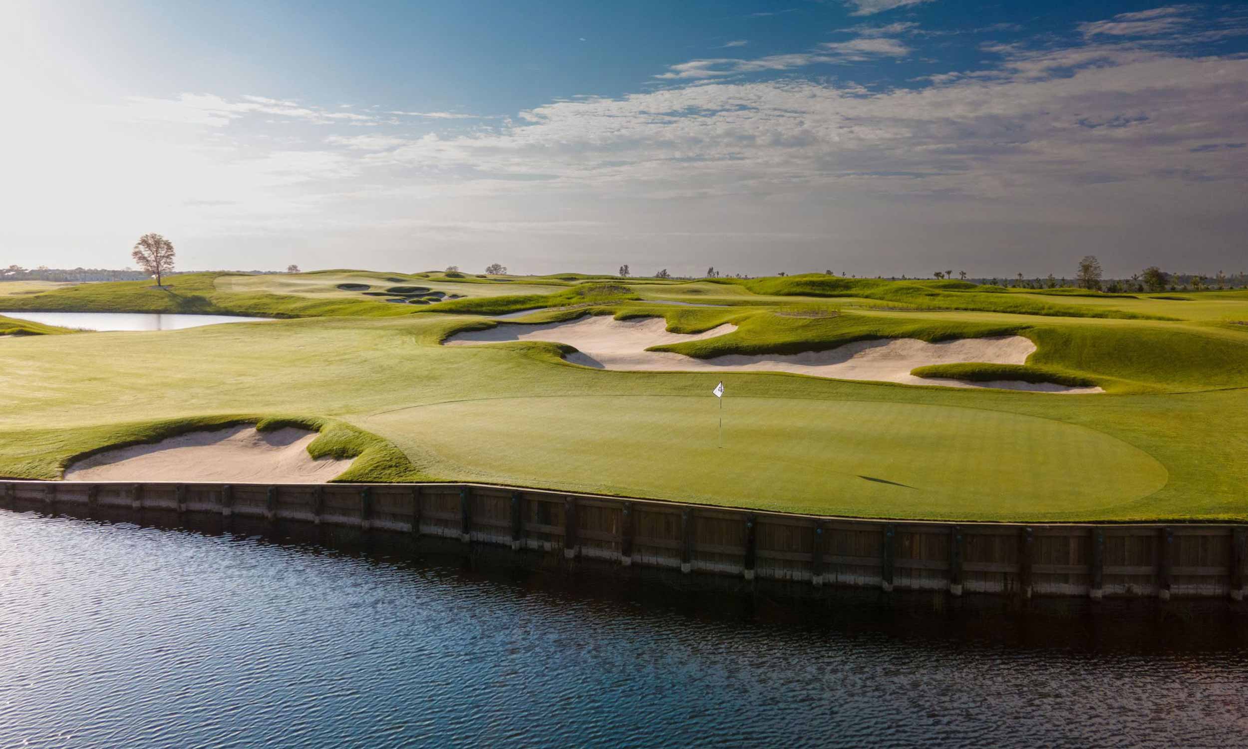 The 18-hole championship course