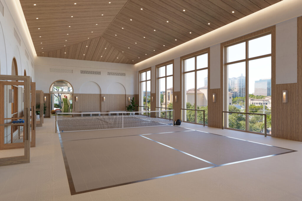 Pickle Ball Court and Lounge